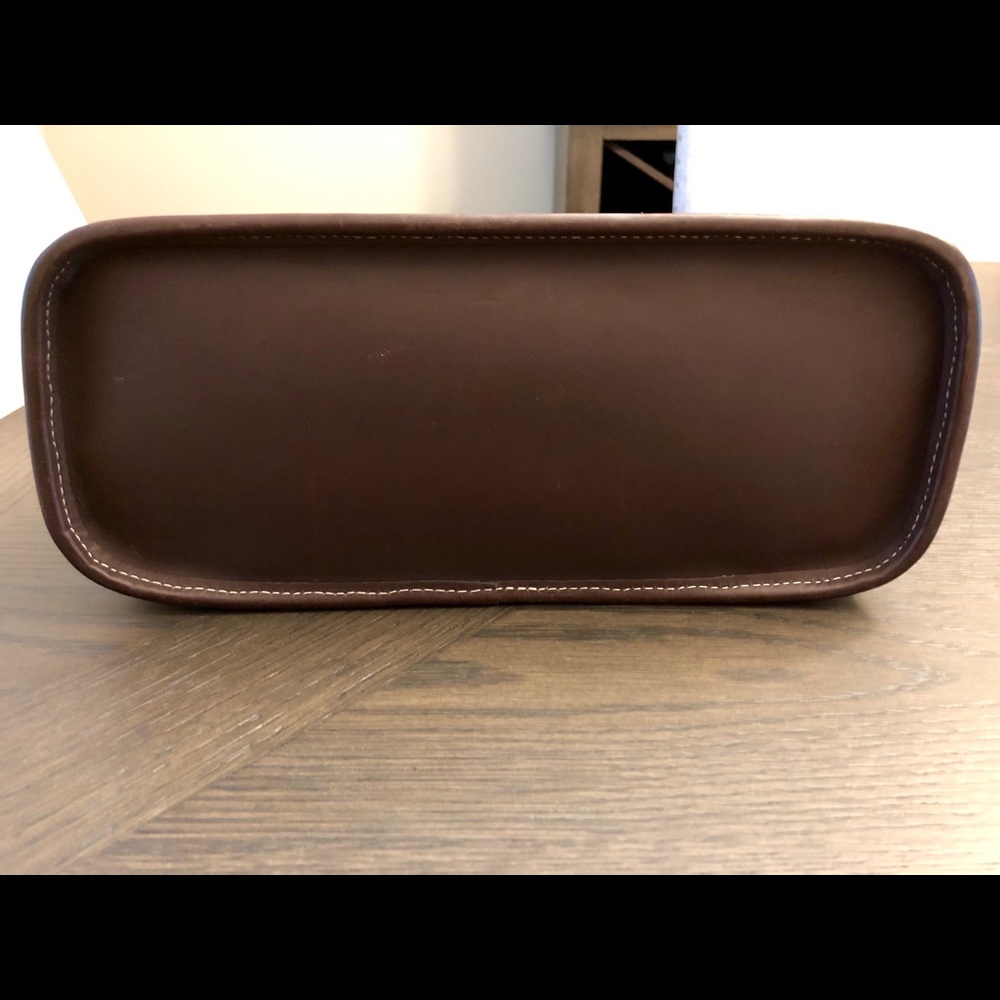 Coach Leather Trimmed Canvas Satchel - Picture 4 of 5